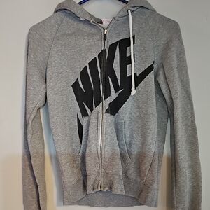 Nike Red and Gray Hoodie